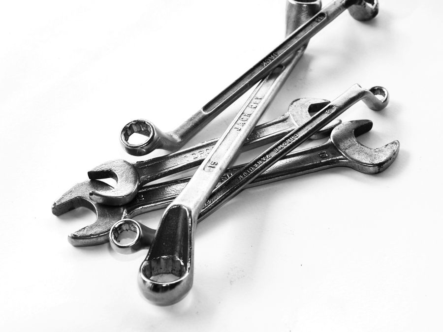 Professional plumbing wrenches and tools